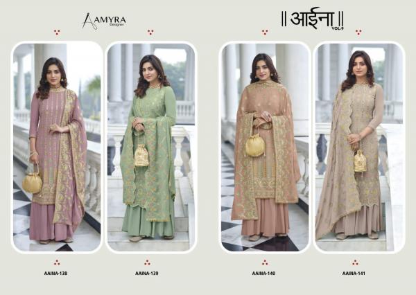 Amyra Aaina 9 Exclusive Wear Chinon Designer Salwar Kameez